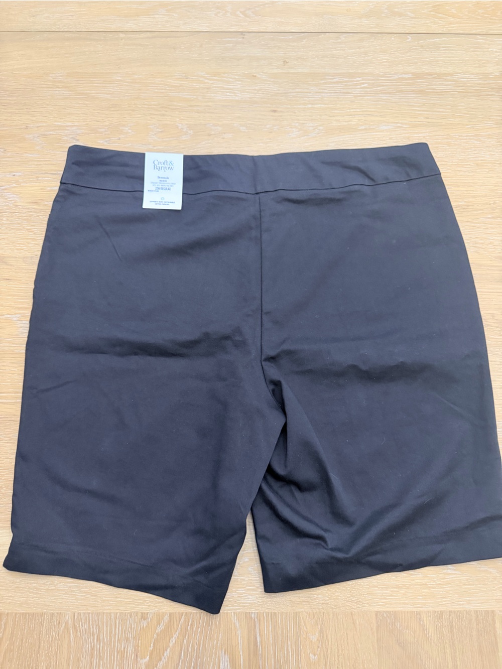 NWT Croft & Barrow Effortless Stretch Bermuda Shorts Black Plus Size 22W - Picture 5 of 9